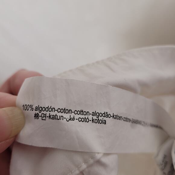 Zara womens white 100% cotton cargo utility pants size medium - Picture 9 of 11